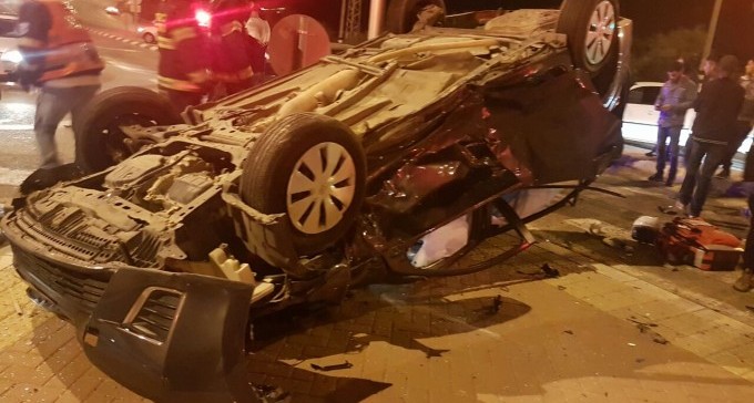 תאונה בנגב. אחת המכות של האיזור (צילום: תיעוד מבצעי מד''אׂ)